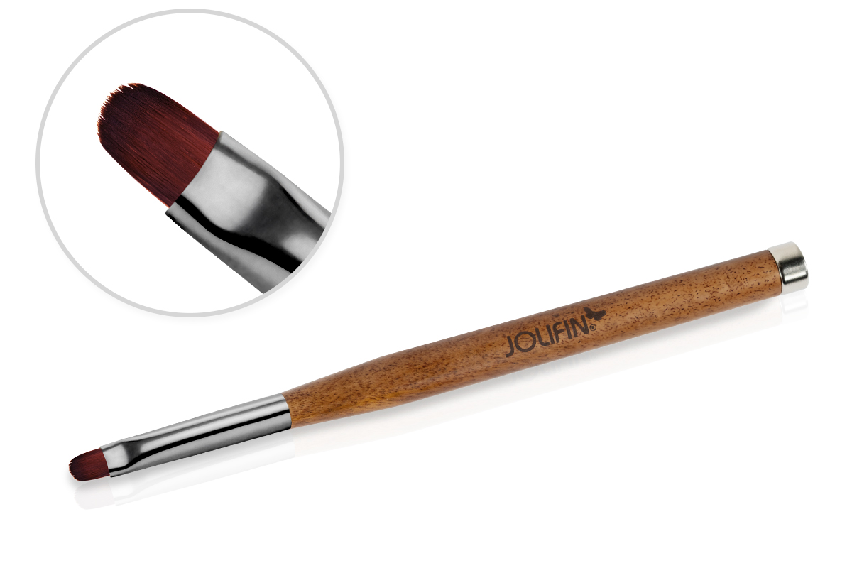 Jolifin Nature Brush - 2in1 Cat-Eye-Magnet & Oval Size 8