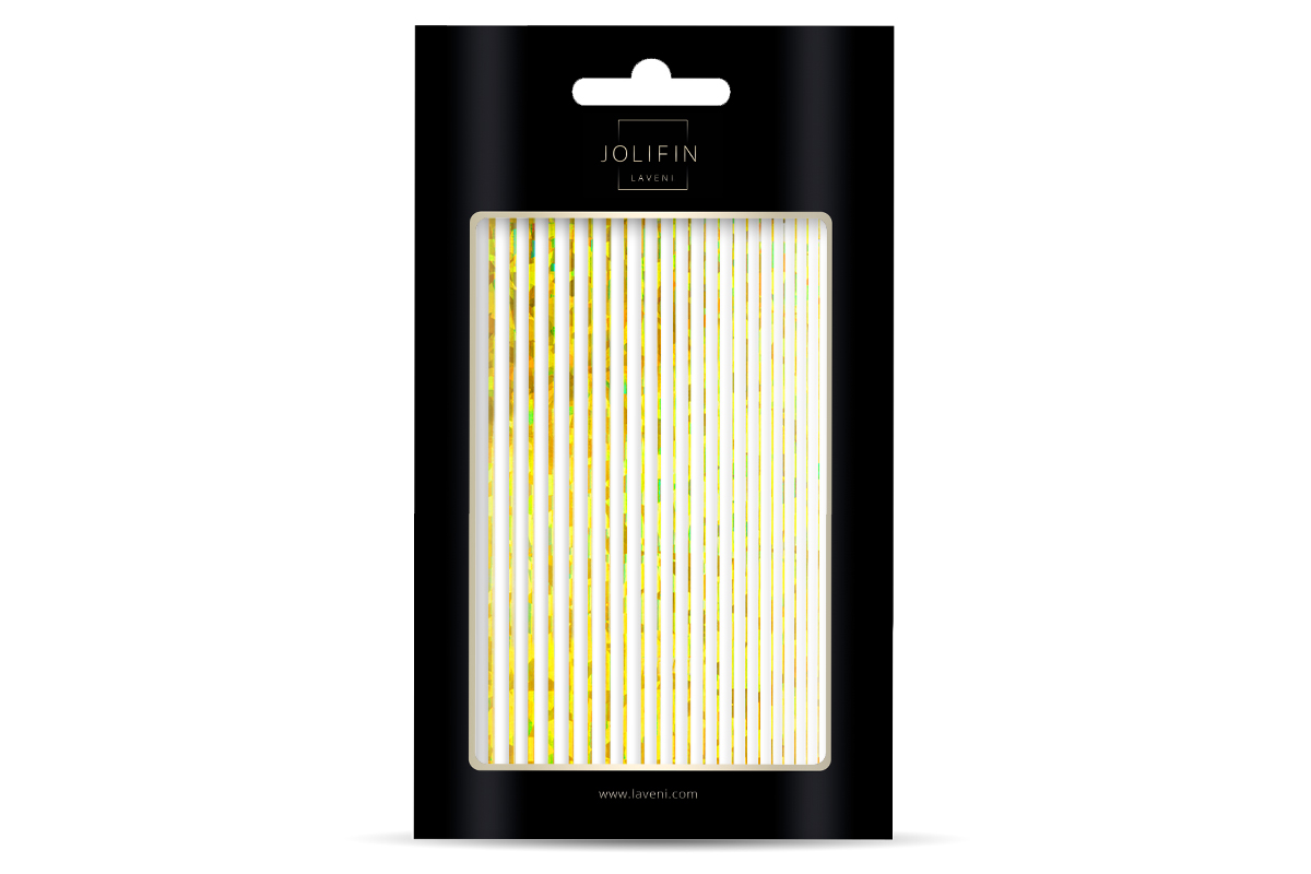 Jolifin LAVENI XL Sticker - Stripes Hologram gold