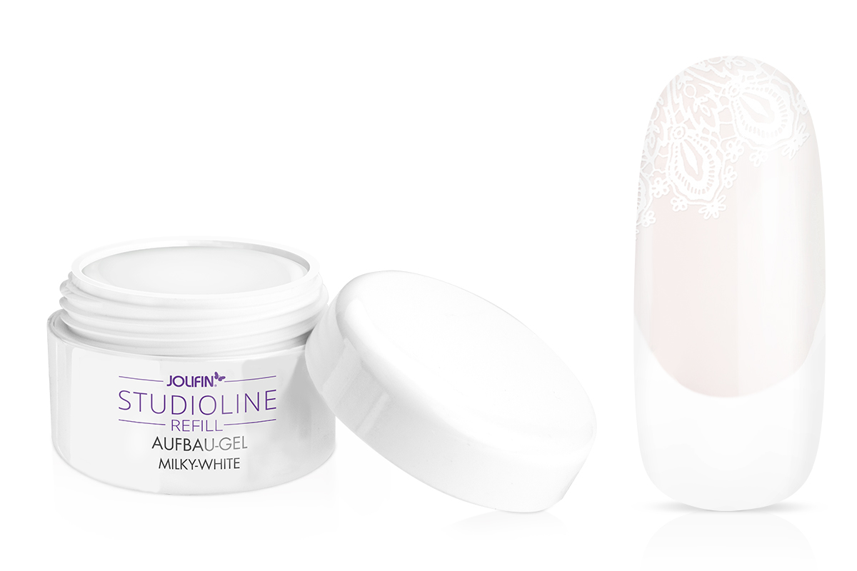 Jolifin Studioline Refill - Aufbau-Gel milky-white 15ml
