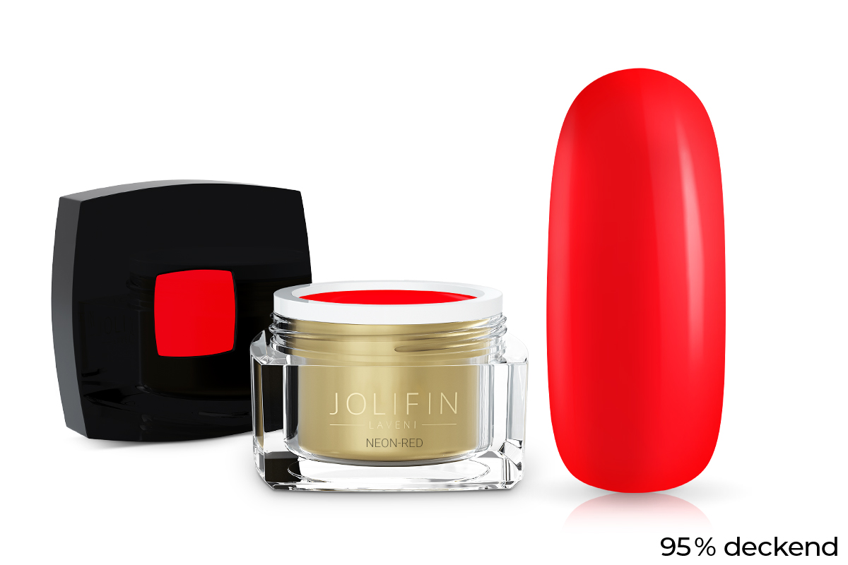 Jolifin LAVENI colour gel - neon-red 5ml