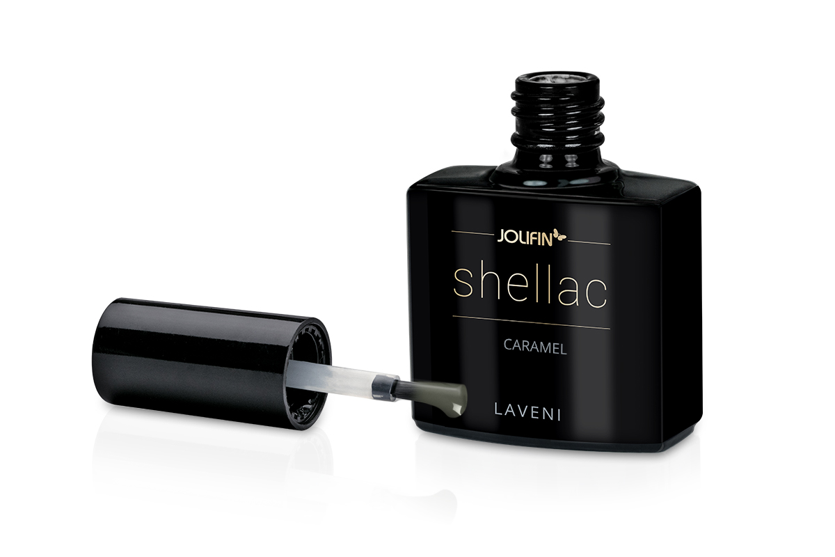 Jolifin LAVENI Shellac - muddy khaki green 10ml