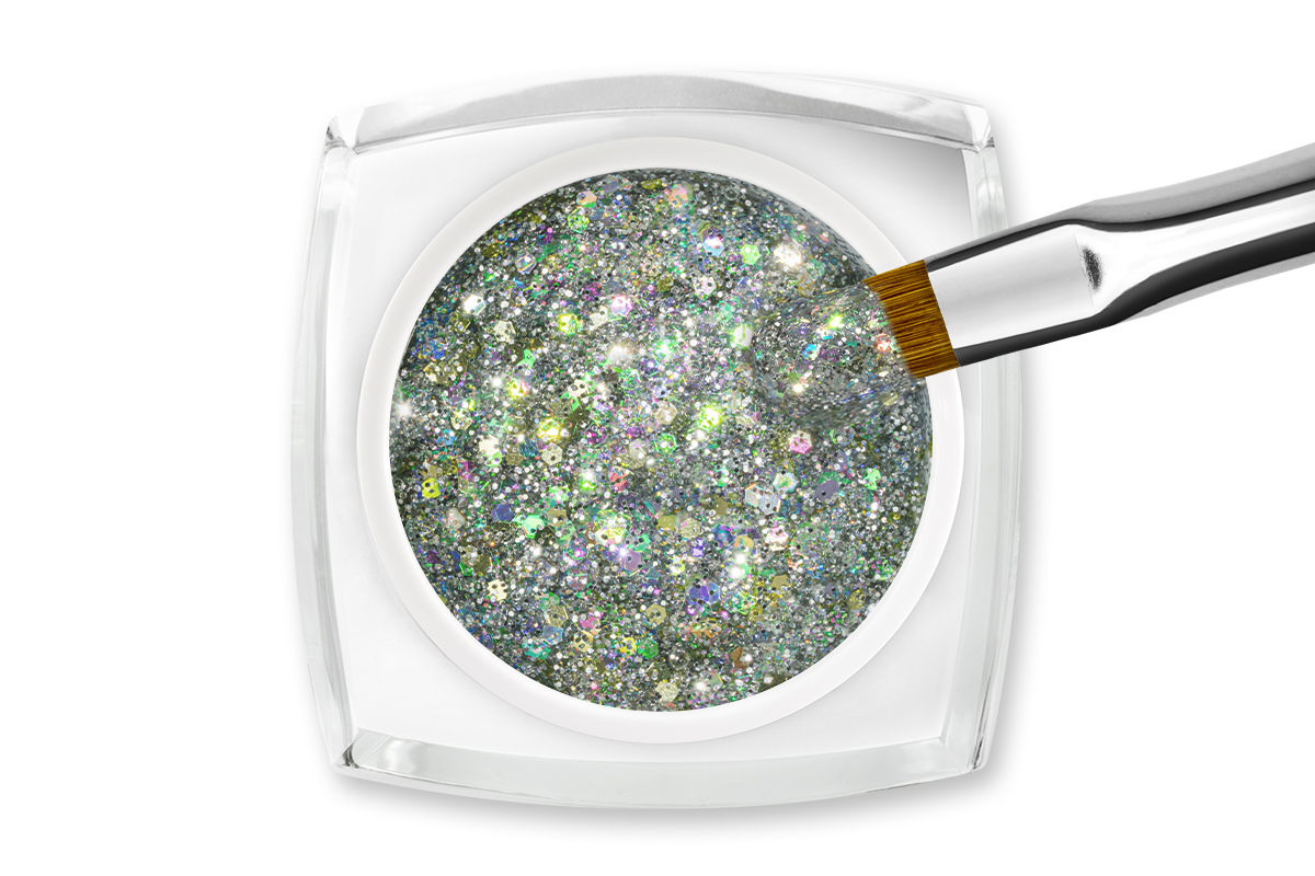 Jolifin LAVENI Farbgel - infinity crystal Glitter 5ml