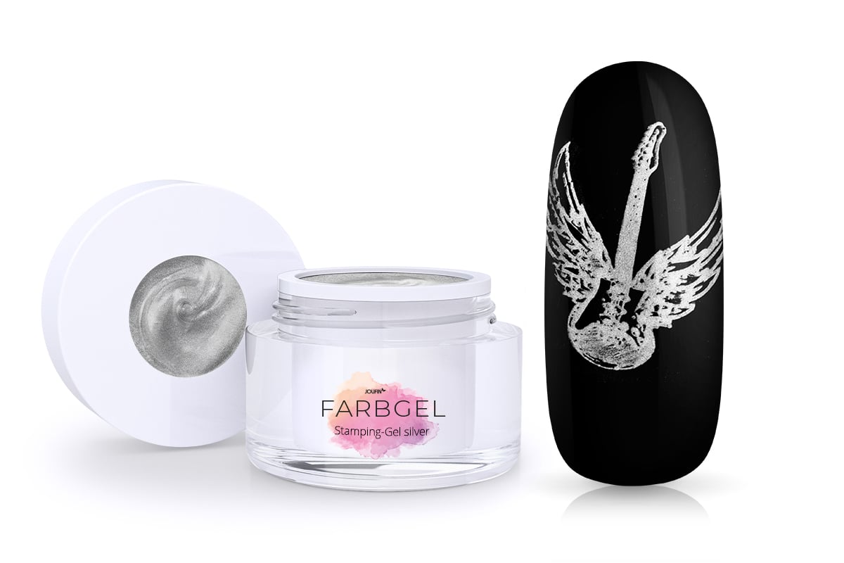 Jolifin Stamping Gel - silver 5ml 