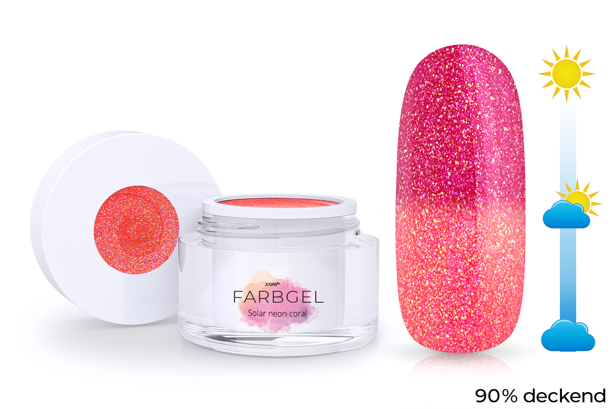 Jolifin Solar colour gel neon-coral 5ml