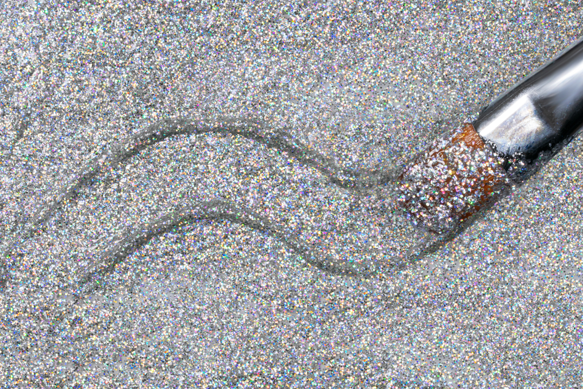 Jolifin LAVENI PRO colour gel - silver hologram glitter 5ml