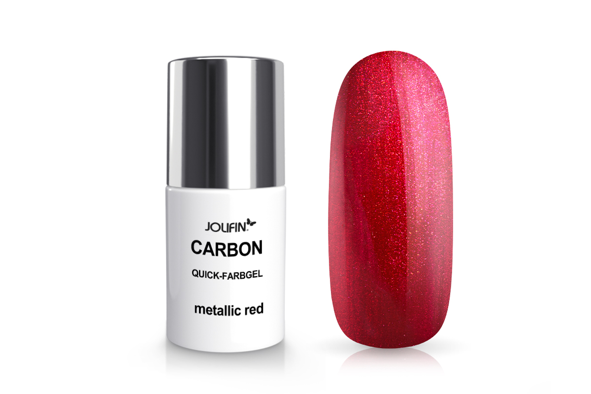 Jolifin Carbon Quick-Farbgel - metallic red 11ml