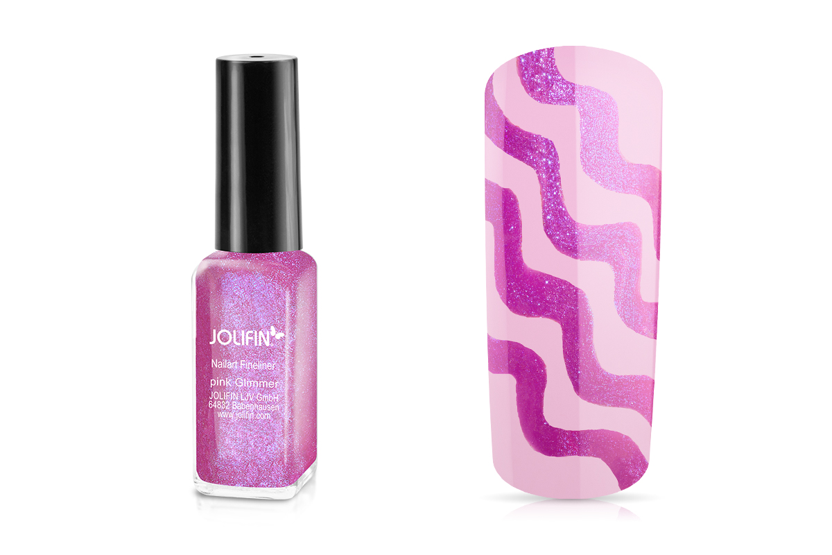 Jolifin Nailart Fineliner pink Glimmer 10ml