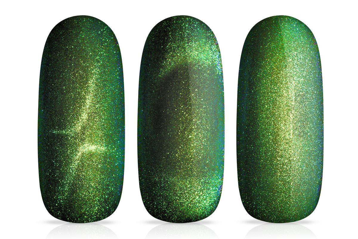 Jolifin LAVENI Shellac - Extreme Cat-Eye galaxy smaragd 10ml