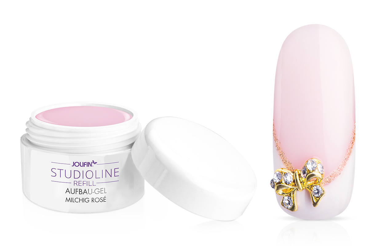 Jolifin Studioline Refill - Aufbau-Gel milchig rosé 15ml