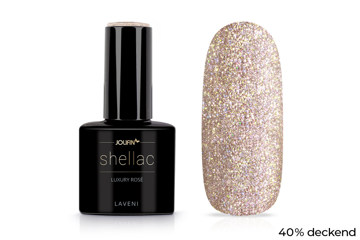 Jolifin LAVENI Shellac - luxury rosé 10ml