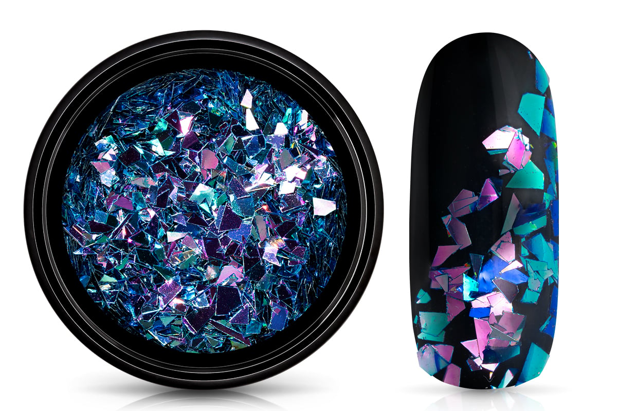 Jolifin LAVENI Foil Flakes - chameleon ocean sunset