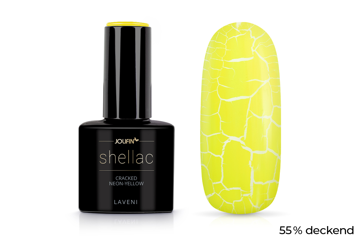 Jolifin LAVENI Shellac - cracked neon-yellow 10ml