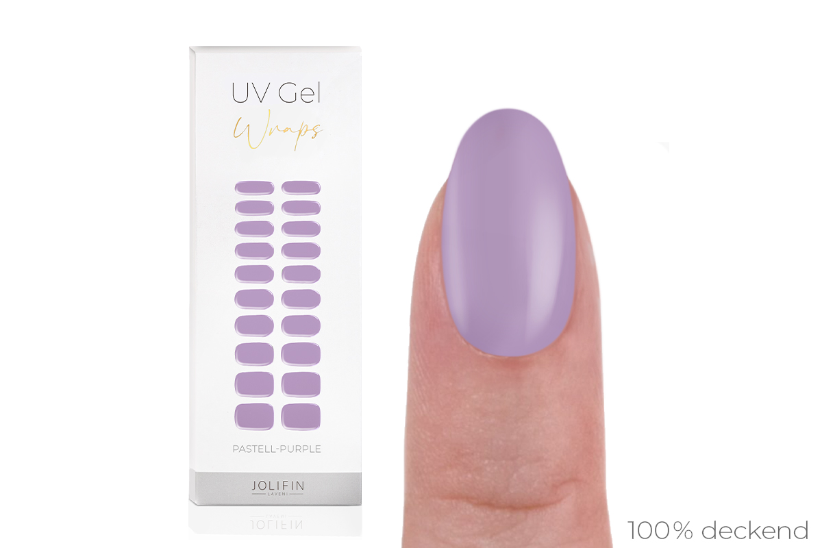 Jolifin LAVENI UV Gel-Wraps - pastell-purple