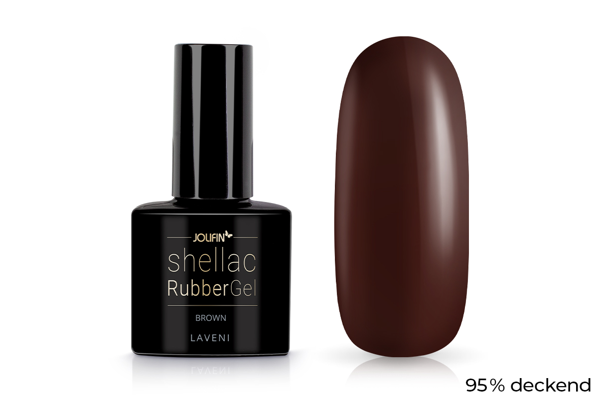 Jolifin LAVENI Shellac RubberBase - brown 10ml