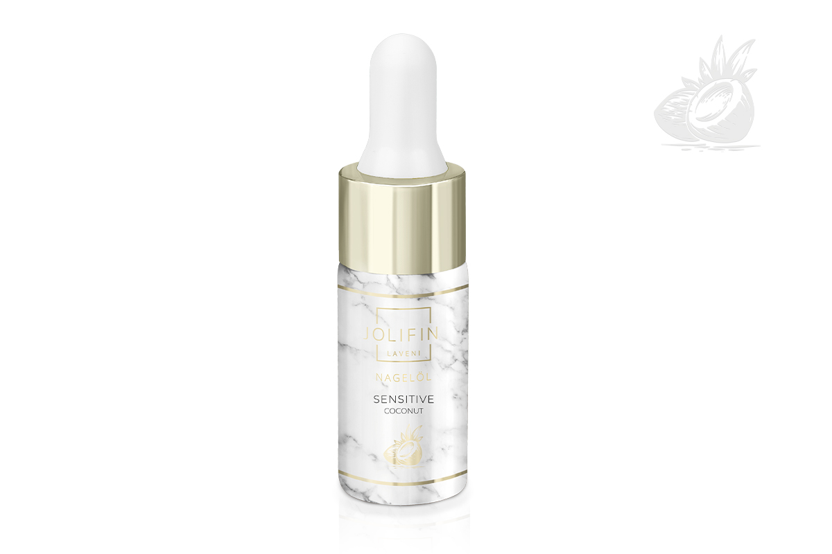 Jolifin LAVENI PRO Nagelöl - sensitive coconut 10ml
