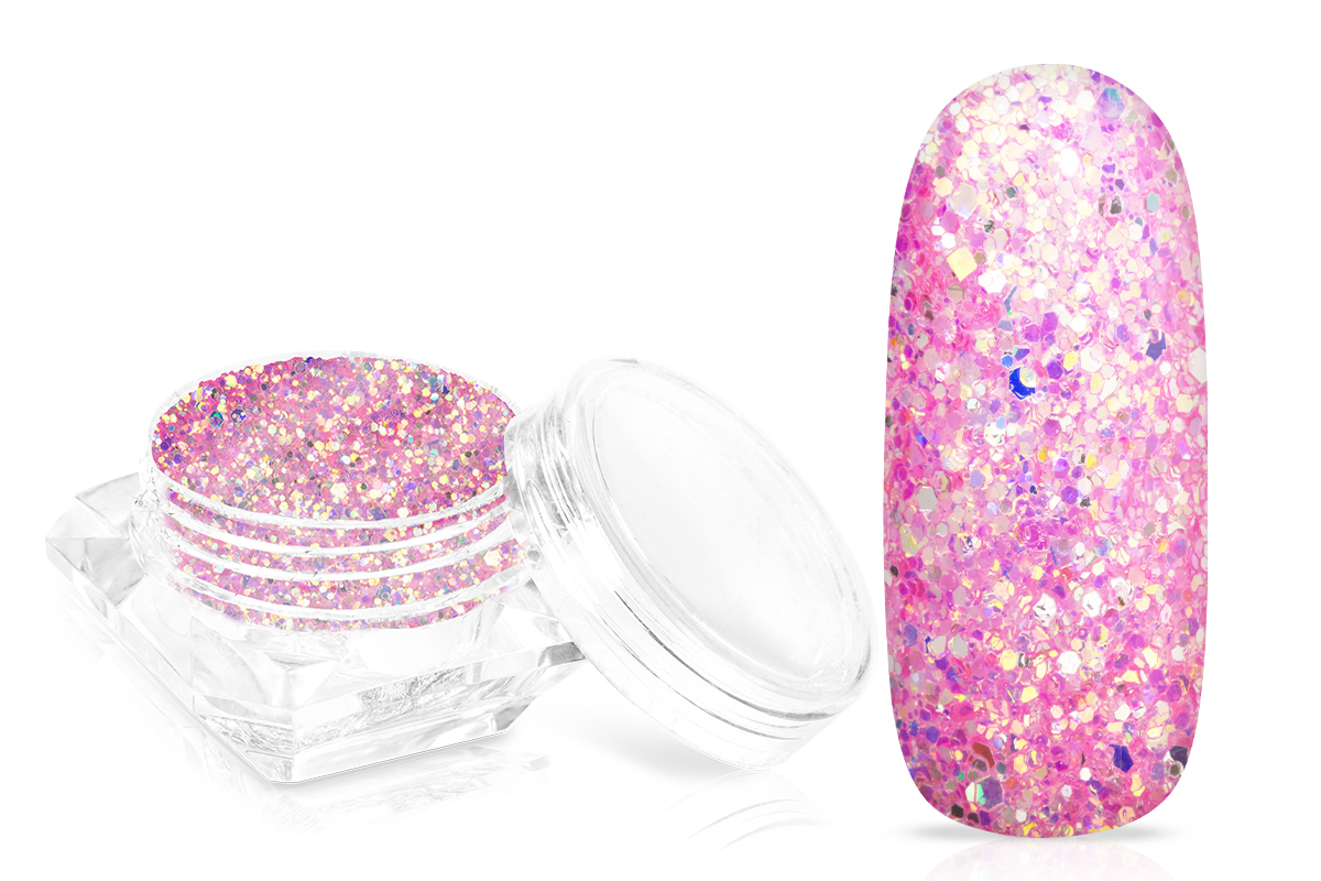 Jolifin Glossy Glitter - candy pink