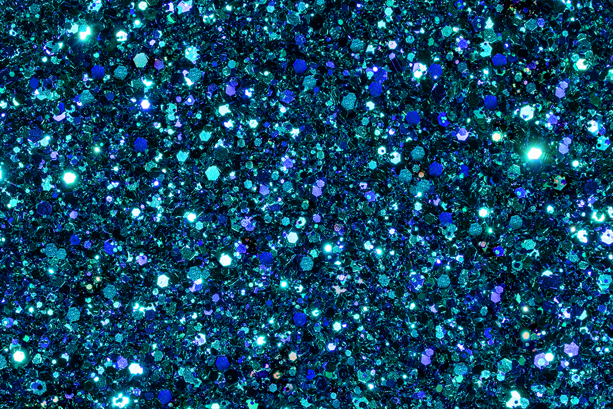 Jolifin LAVENI Luxury Glitter - türkis blue