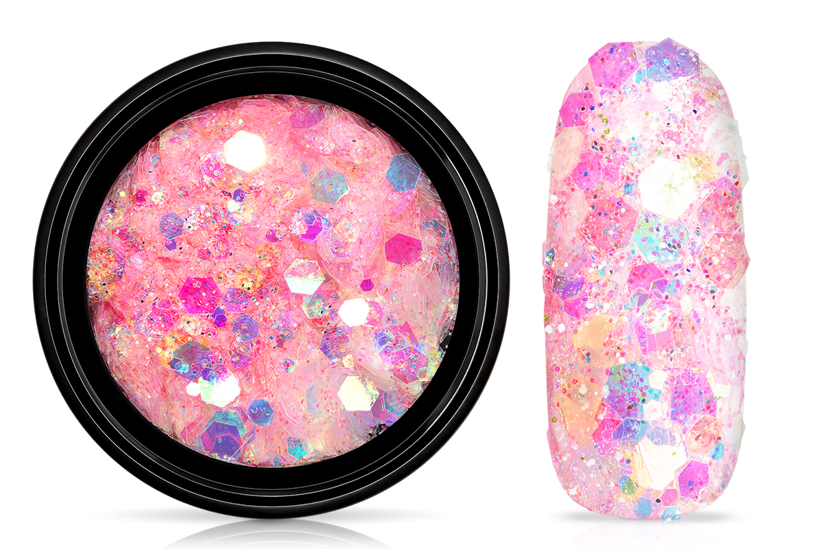Jolifin LAVENI Pastel Glittermix - peach