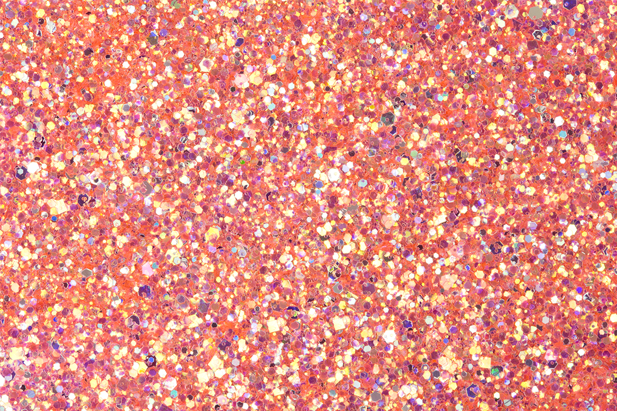Jolifin Glossy Glitter - coral