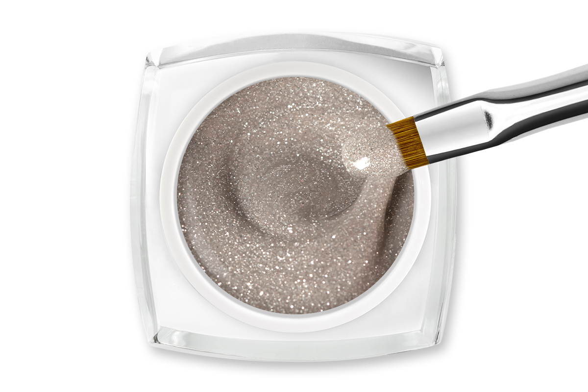 Jolifin LAVENI Colour Gel - nude Glitter 5ml