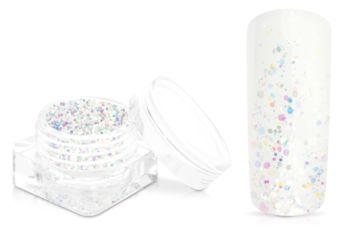 Jolifin Magic Glitter - rainbow white