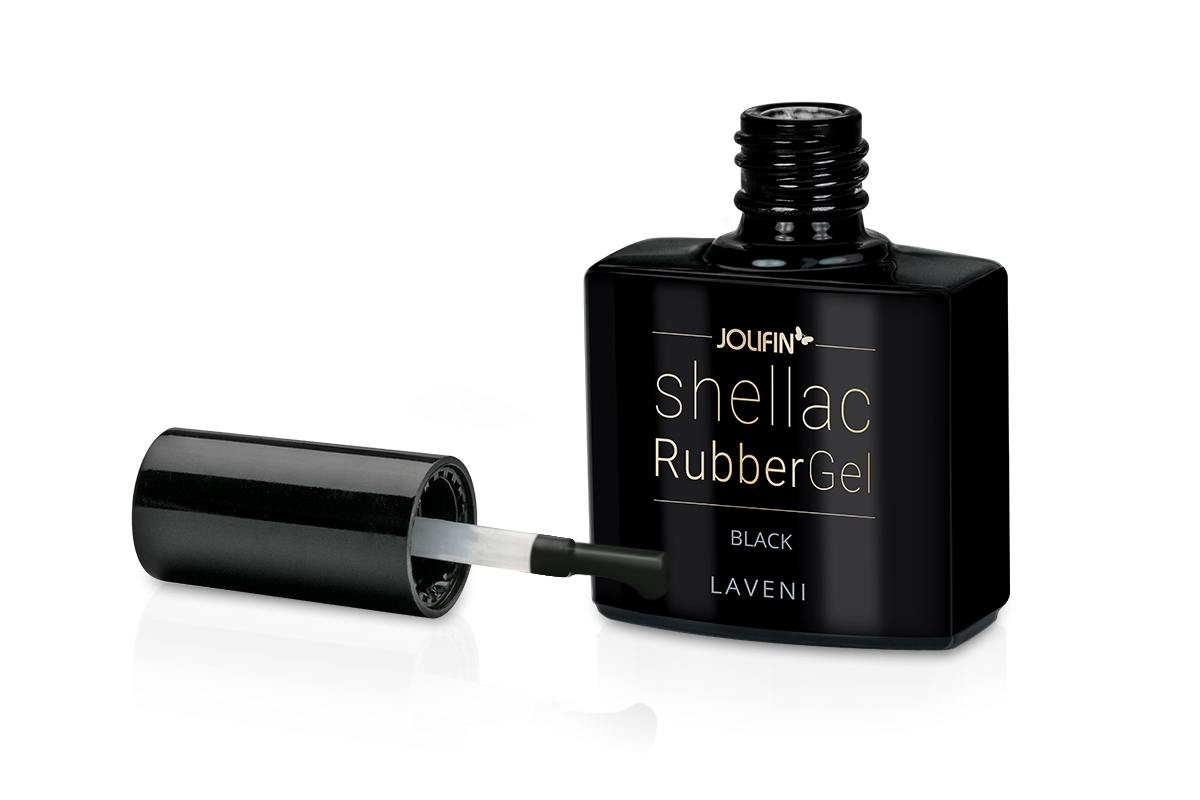 Jolifin LAVENI Shellac RubberBase - black 10ml