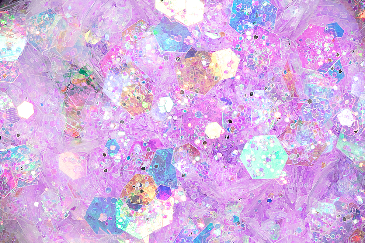 Jolifin LAVENI Pastel Glittermix - violet