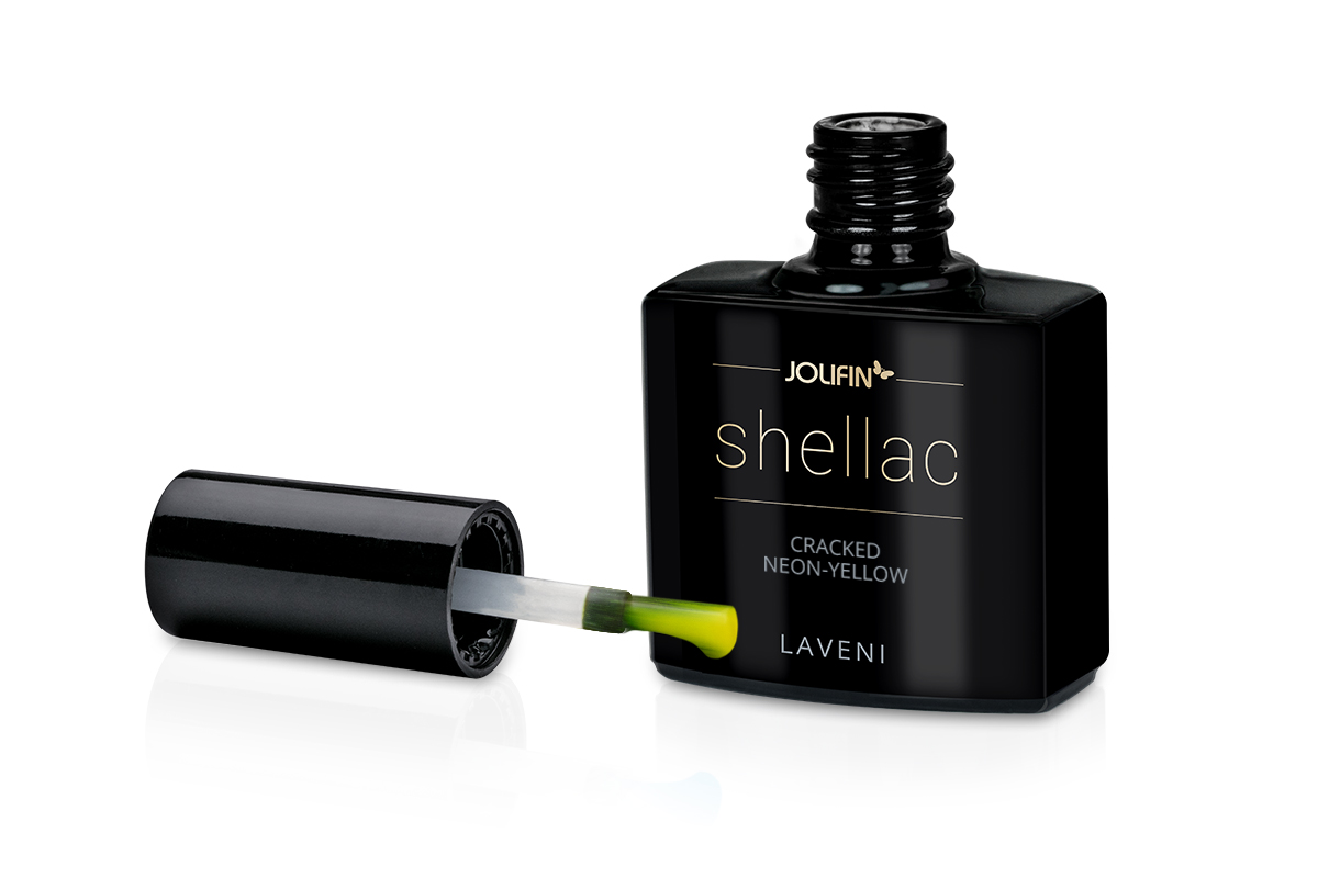 Jolifin LAVENI Shellac - cracked neon-yellow 10ml