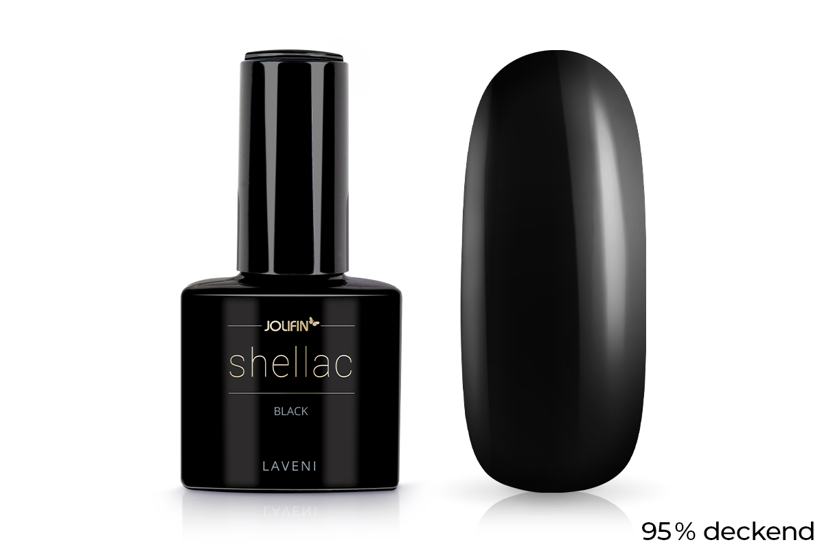 Jolifin LAVENI Shellac - black 10ml