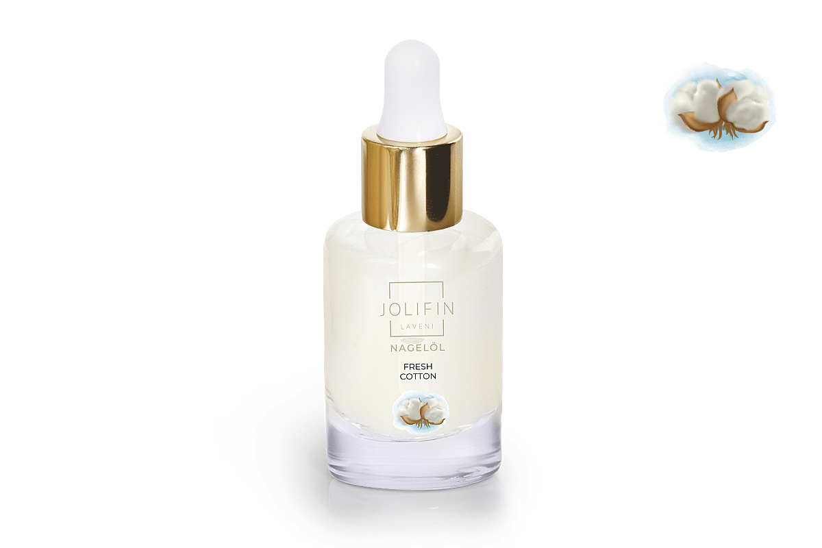 Jolifin LAVENI Nagelöl - Fresh Cotton 10ml