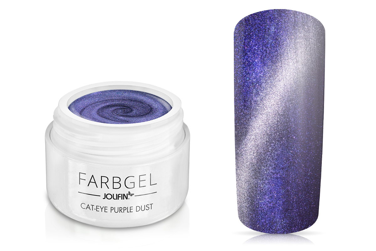 Jolifin Cat-Eye colour gel purple dust 5ml