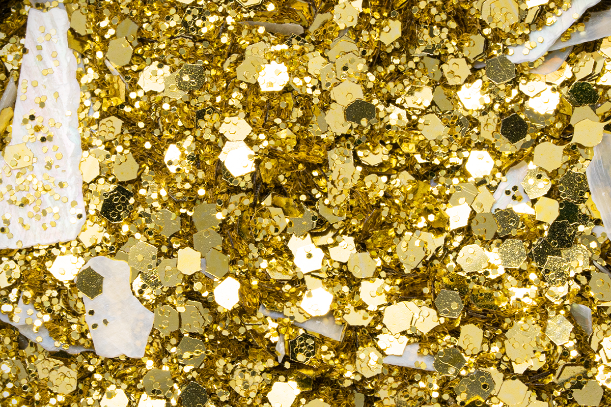 Jolifin LAVENI Perlmutt Glittermix - gold