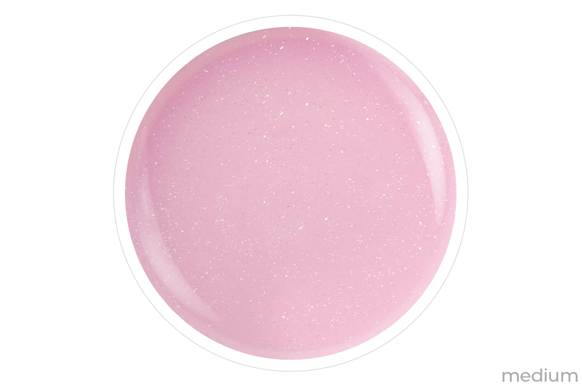 Jolifin LAVENI Glossy Versieg.-Gel o. Schwitzschicht - milky pink Glimmer 11ml  