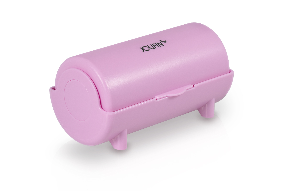 Jolifin table lint roller for stamps - pink