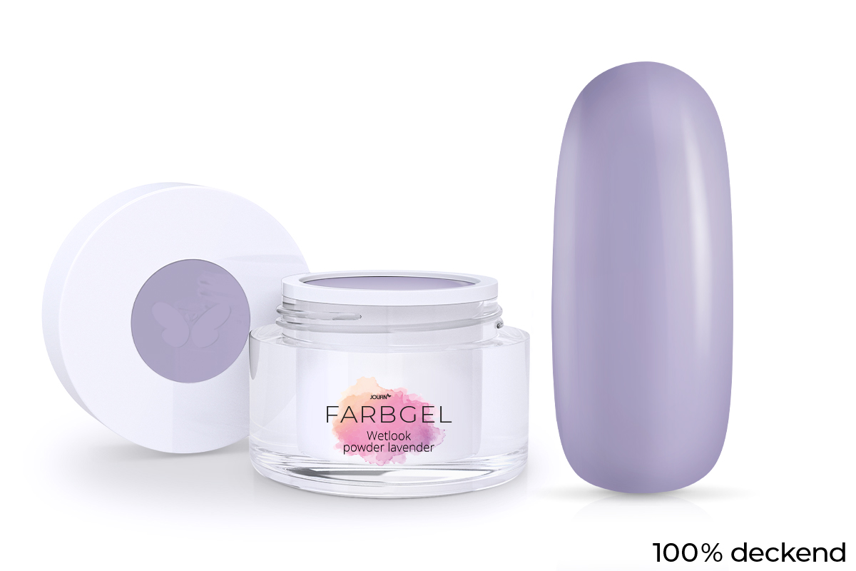 Jolifin Wetlook Farbgel powder lavender 5ml