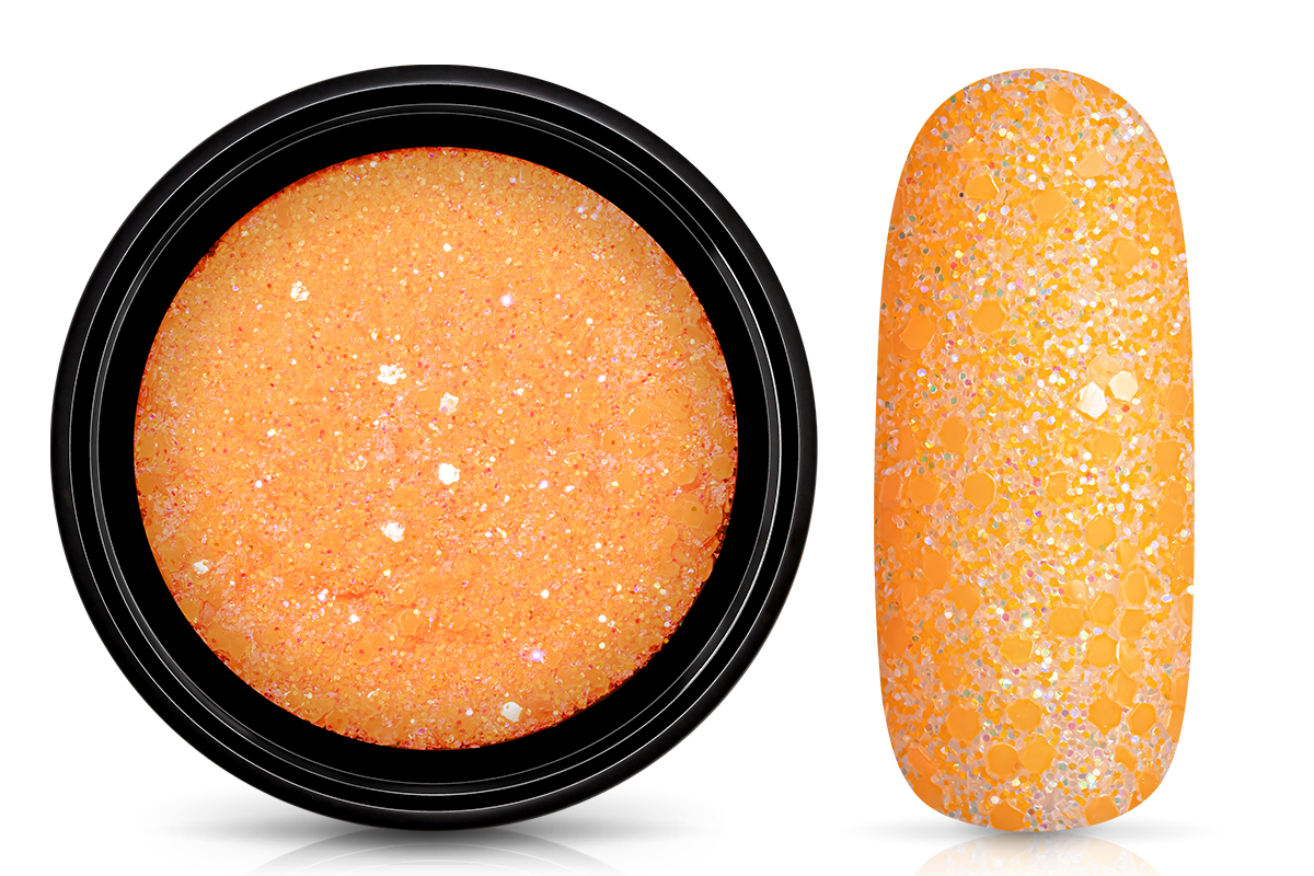 Jolifin LAVENI Nightshine Glitter - glossy orange juice