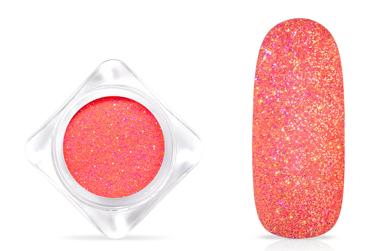 Jolifin Glitterpuder - neon-peach