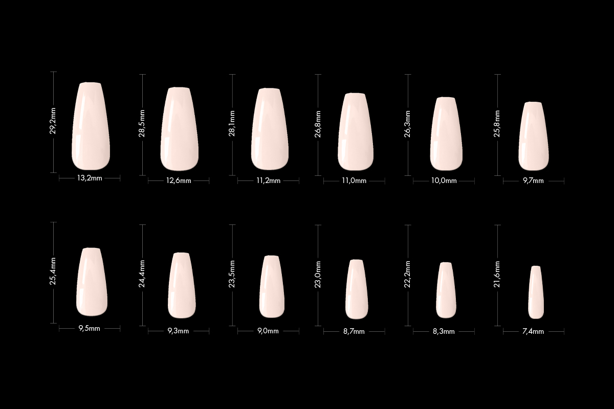 Jolifin 120 Tipbox Press-On Coffin - medium extra strong milky nude