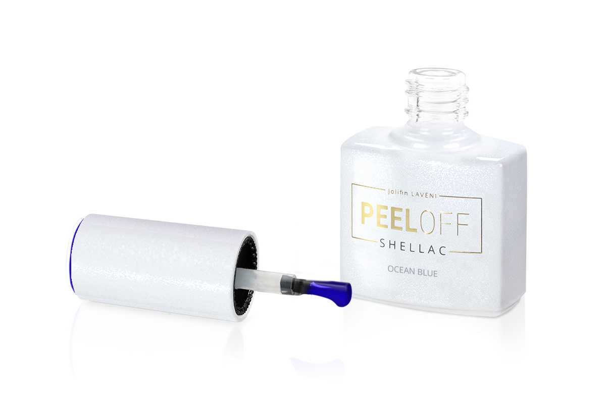 Jolifin LAVENI Shellac PeelOff - ocean blue 10ml