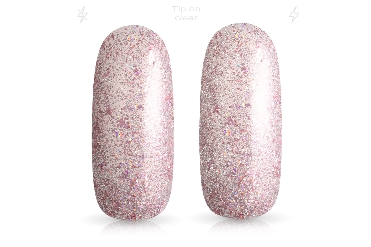 Jolifin LAVENI Shellac - Top-Coat ohne Schwitzschicht FlashOn rosé 10ml