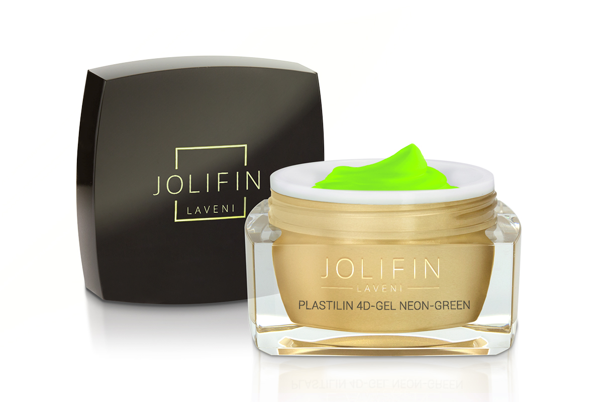 Jolifin LAVENI Plastilin 4D-Gel - neon-green