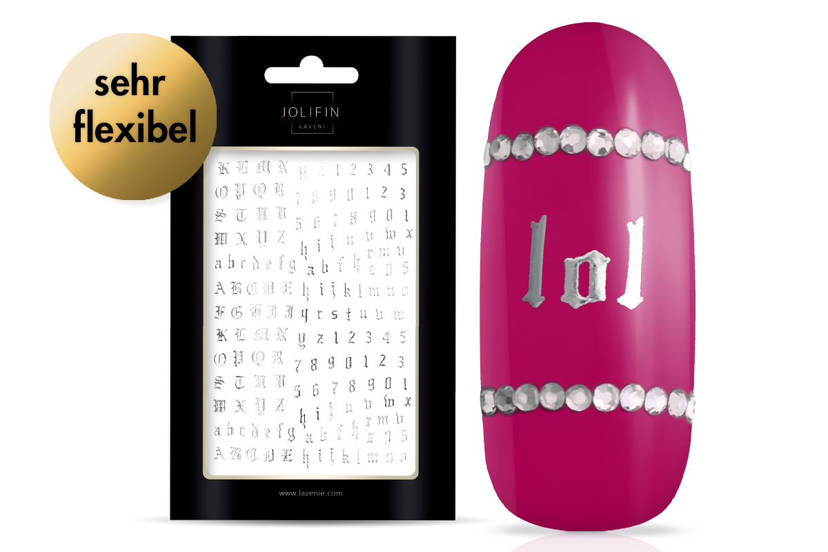 Jolifin LAVENI XL Sticker - ABC silver