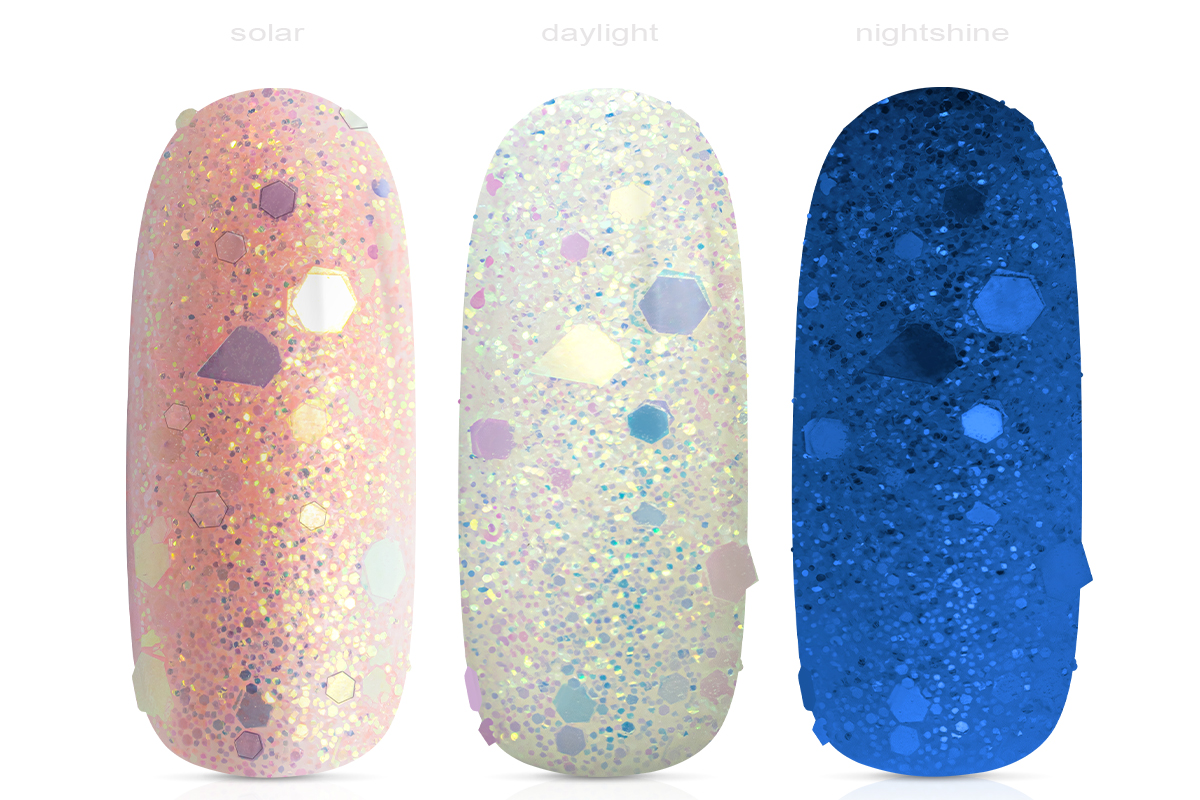 Jolifin LAVENI Solar & Nightshine Glitter - cream-apricot