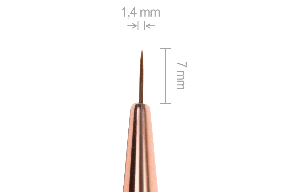 Jolifin Gel Brush rosy-black - fineliner short