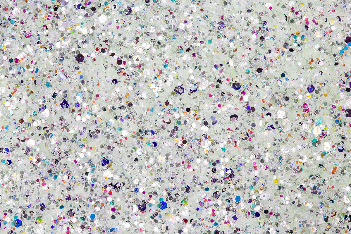 Jolifin Glitterpowder Silvermix - fresh mint
