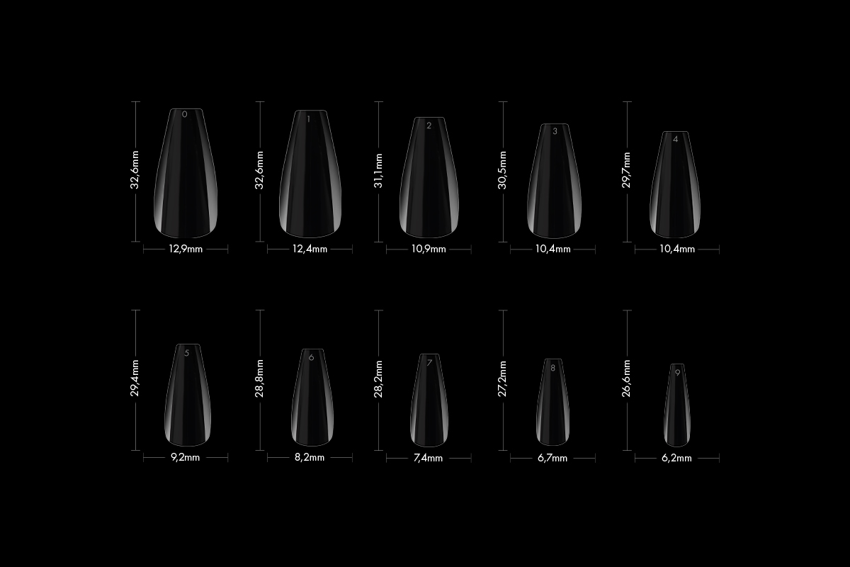 Jolifin 100er Tipbox Press-On Ballerina long