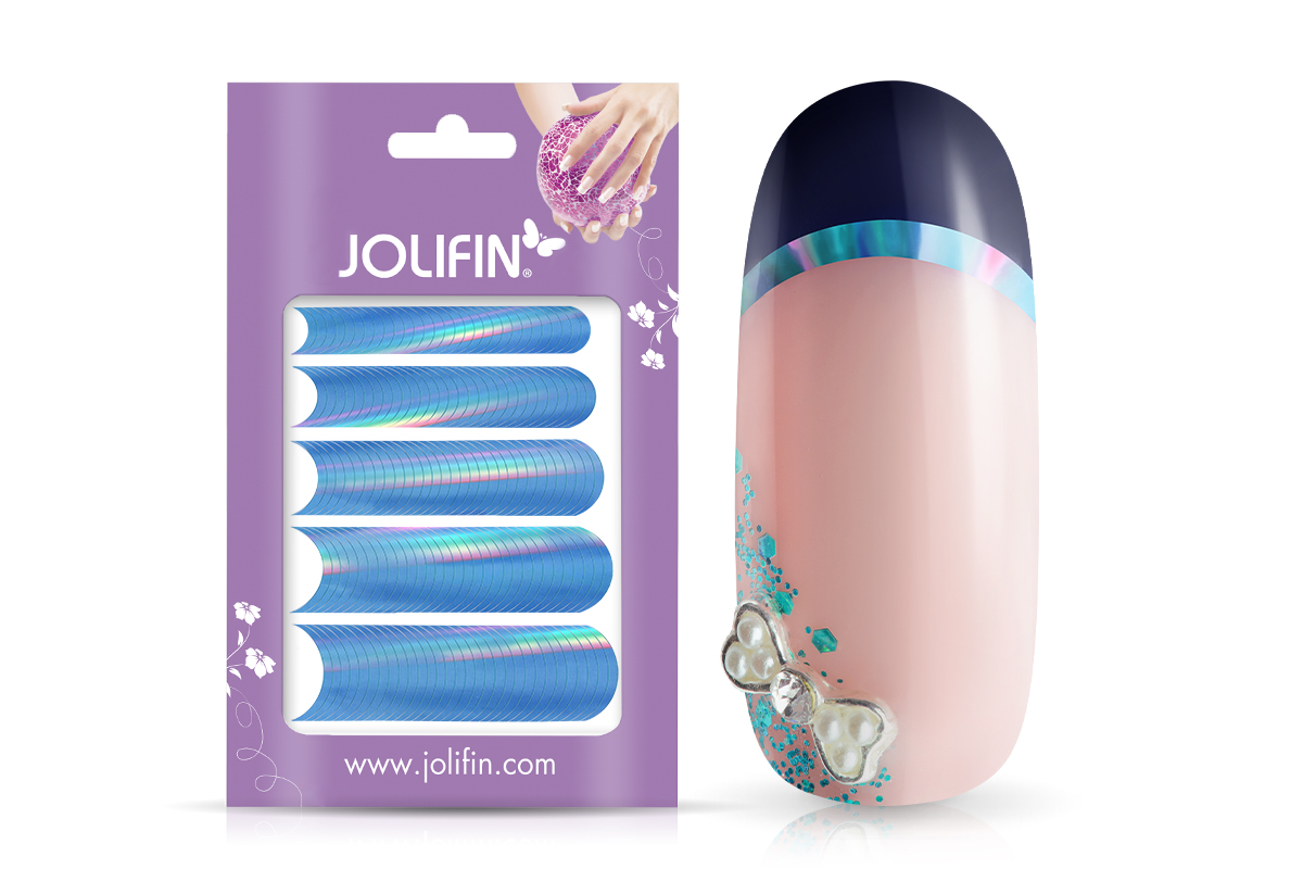 Jolifin Chrome natural French Sticker blau