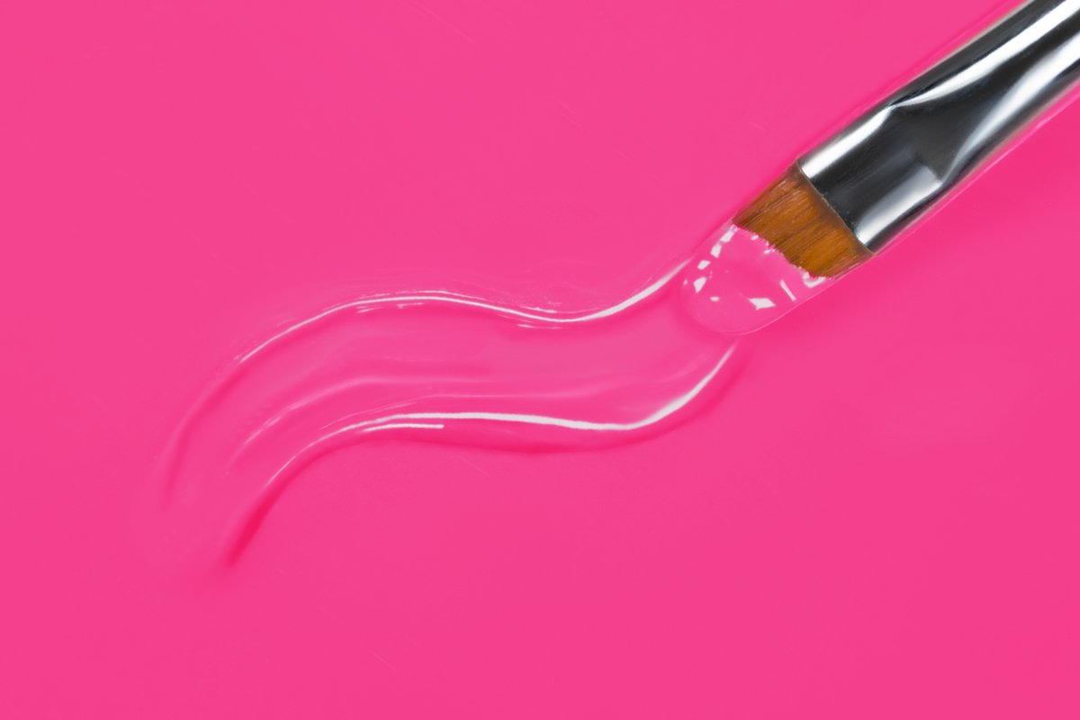 Jolifin LAVENI PRO Farbgel - pink hearts 5ml