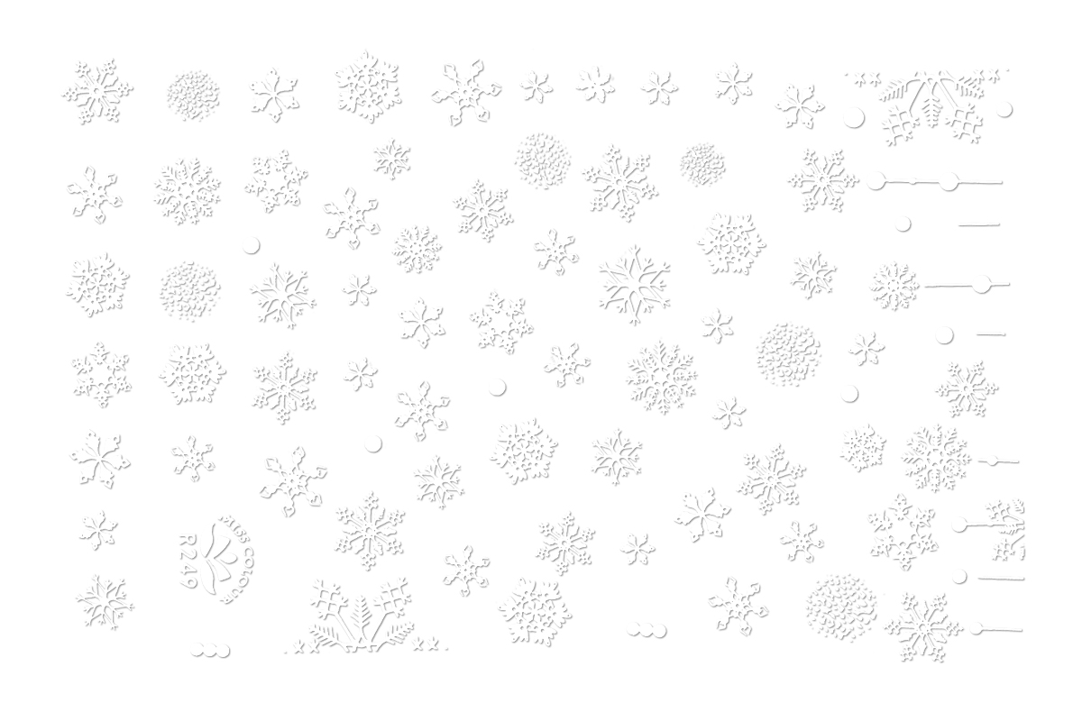 Jolifin LAVENI Christmas Sticker - Tiny snowflakes Nr. 2