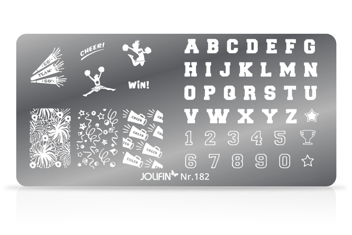 Jolifin Stamping-Schablone - Nr. 182